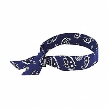 CHILL-ITS BY ERGODYNE Cooling Bandana Universal Blue, 1UM65