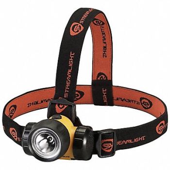 STREAMLIGHT Headlamp Plastic Yellow 120lm, 1UNB6