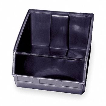 QUANTUM STORAGE SYSTEMS Shelf Bin Black Polypropylene 11 7/8 in, 1UNJ4