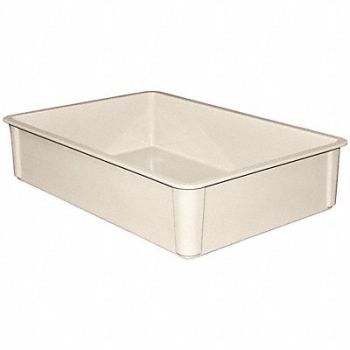 MOLDED FIBERGLASS F8686 Stking Ctr White Solid FRP, 1UTY7