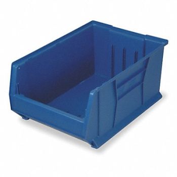QUANTUM STORAGE SYSTEMS E4545 Bin Blue Polypropylene 11 in, 1UVP8