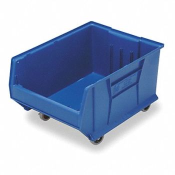 QUANTUM STORAGE SYSTEMS E4548 Mobile Bin Blue Polypropylene 11 in, 1UVP9