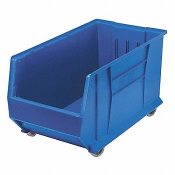 QUANTUM STORAGE SYSTEMS E4550 Mobile Bin Blue Polypropylene 15 in, 1UVR4