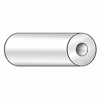 GRAINGER APPROVED K7410 Tube UHMW 10ft 1 1/4 InDi 1 7/8 OD Wht, 482R81