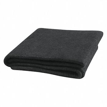 STEINER Welding Blanket 8 ft W 8 ft L Black, 36RD65