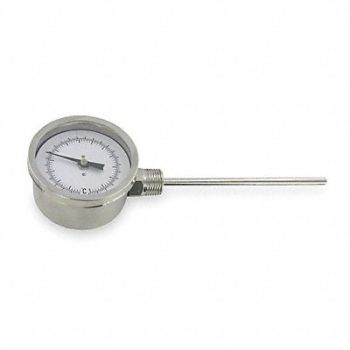 DWYER Bimetal Thermom 3 In Dial 0 to 200F, 1UZJ2