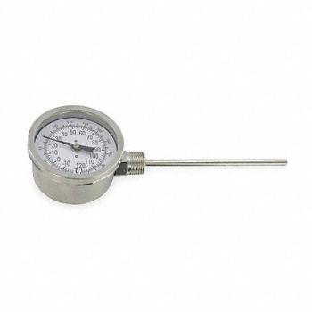 DWYER Bimetal Thermom 3 In Dial 0 to 250F, 1UZH3