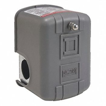 SQUARE D Pressure Switch Stndard 5 to 80 psi DPST, 2FH15