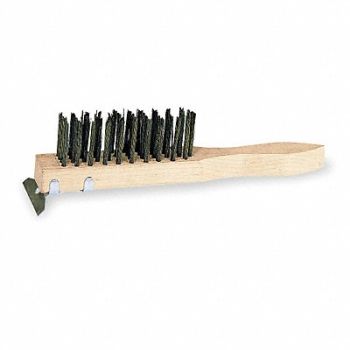 TOUGH GUY Scratch Brush w/Scraper 5 1/4 in Brush L, 1VAG8