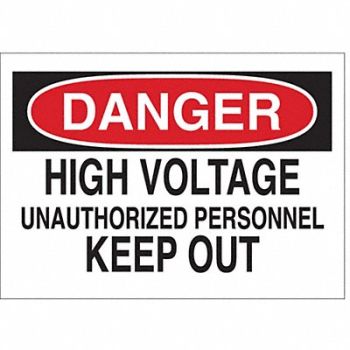 BRADY Label 3 1/2 inx5 in Polyester, 1VC48