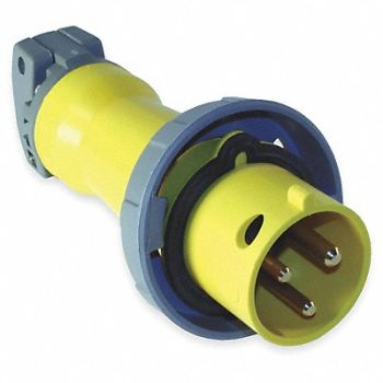 HUBBELL IEC Pin and Sleeve Plug 2P 3W 30A 125V, 1VCK3