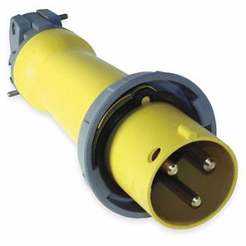 HUBBELL IEC Pin and Sleeve Plug 2P 3W 60A 125V, 1VCL2