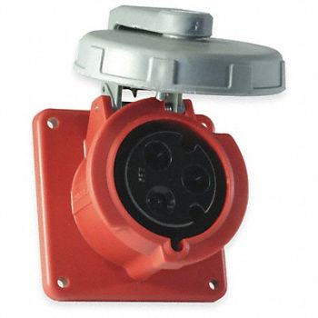 HUBBELL IEC Pin and Sleeve Receptacle 60A 480V, 1VCL8