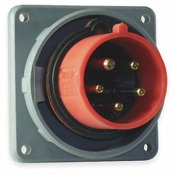 HUBBELL IEC Pin and Sleeve Inlet 20A 277/480V, 1VCR1