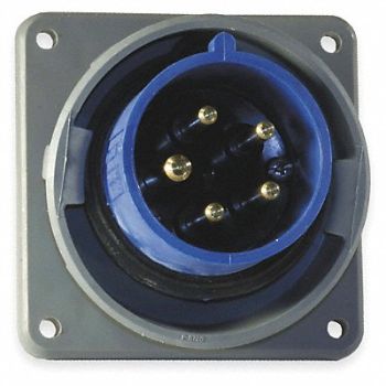 HUBBELL IEC Pin and Sleeve Inlet 20A 120/208V, 1VCR3