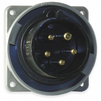 HUBBELL IEC Pin and Sleeve Inlet 30A 347/600V, 1VCR4