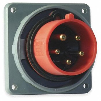 HUBBELL IEC Pin and Sleeve Inlet 60A 277/480V, 1VCT5