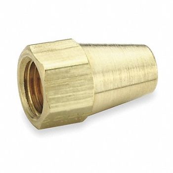 PARKER Long Nut 45deg Brass Tube 5/16 in PK10, 1VDT2
