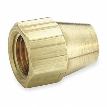 PARKER Short Nut Brass Tube 5/16 in PK10, 1VDT9