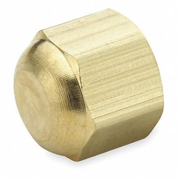 PARKER Cap Brass Tube 5/8 in 7/8-14 PK10, 2P173