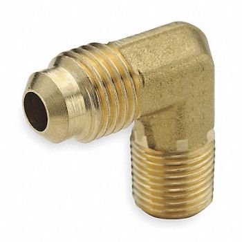 PARKER Male Elbow 45deg Brass Tube x MNPT PK10, 1VEB1