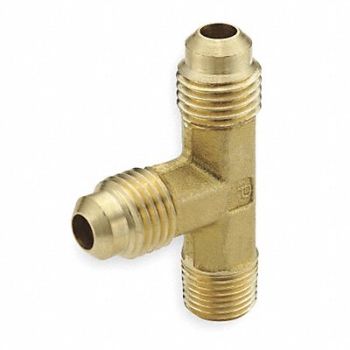 PARKER Male Run Tee 45 Deg Brass Flare 5/8 In., 5WRU8