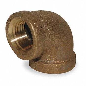 GRAINGER APPROVED 90 Elbow Red Brass 1 1/2 in FNPT, 6RCU8