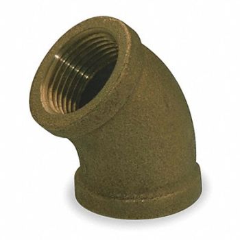 GRAINGER APPROVED 45 Elbow Red Brass 2 FNPT Class 125, 6RCU1