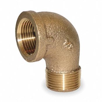 GRAINGER APPROVED 90 Street Elbow Red Brass 2 in NPT, 1VEX1