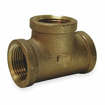 GRAINGER APPROVED Tee Red Brass 3 in FNPT Class 125, 1VFA8
