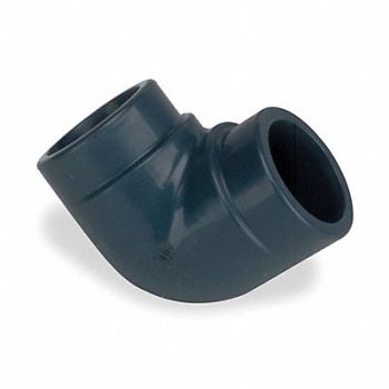 GRAINGER APPROVED 90 Elbow 3 in Schedule 80 Socket Gray, 1VGH9