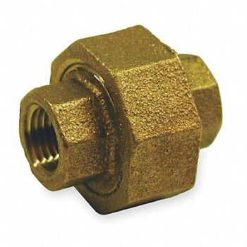 GRAINGER APPROVED Union Red Brass 1 1/2 FNPT Class 125, 6RDC0