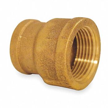 GRAINGER APPROVED Reducing Coupling Red Brass 1 x 3/4 in, 6RCZ1