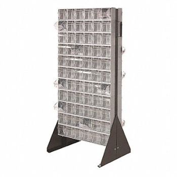 QUANTUM STORAGE SYSTEMS Double Sided Tip-Out Bin Rack 52 in, 1VH38