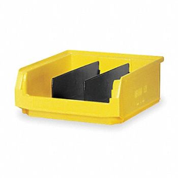 QUANTUM STORAGE SYSTEMS F0817 Bin Yellow Polyethylene 5 7/8 in, 1VH44