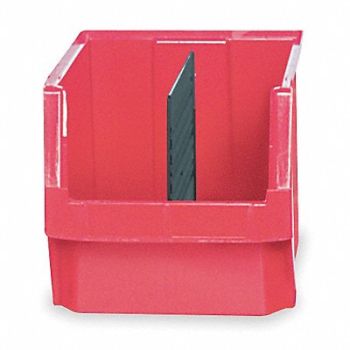QUANTUM STORAGE SYSTEMS F0818 Bin Red Polyethylene 11 7/8 in, 1VH51