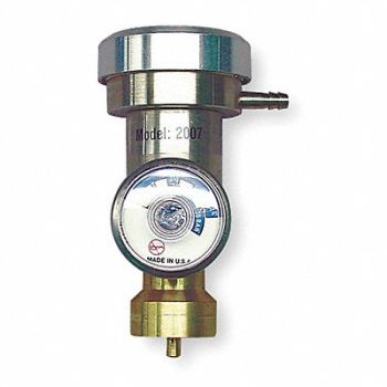 INDUSTRIAL SCIENTIFIC Gas Regulator Demand Flow Steel, 1VL26