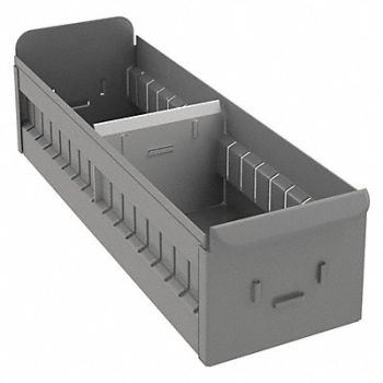 GRAINGER APPROVED Drawer Bin Gray Steel 4 1/2 in, 1VL73