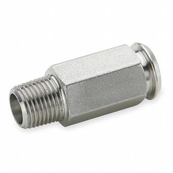 PARKER Inline Coupler Stainless Steel 1/4 In., 1VNY6
