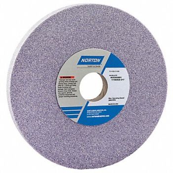 NORTON Grinding Wheel T1 7x1/2x1.25 AO 60G PK5, 1VTV6