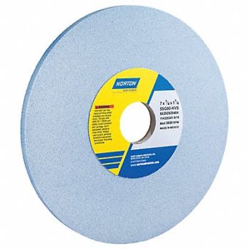 NORTON Grinding Wheel T1 7x1/4x1.25 CA 80G PK5, 1VTW4