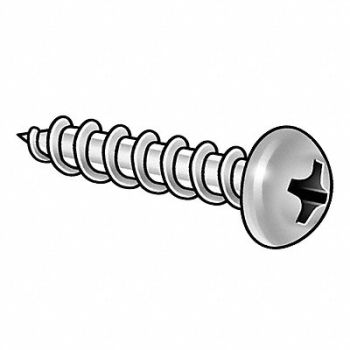 GRAINGER APPROVED ShtMtlScrw Scrw Sz #14 18-8SS 3 L PK100, 31JN38