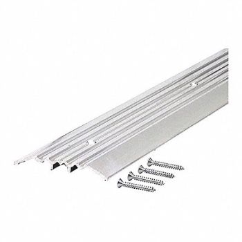 GRAINGER APPROVED Saddle Threshold Fluted Top 3 ft Alum, 1VZR2