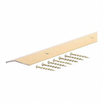 GRAINGER APPROVED Carpet Edging Bar Aluminum Gold 72 In L, 1VZT8