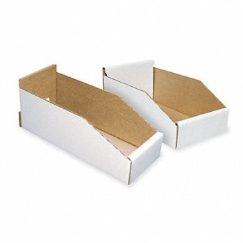 PACKAGING CORPORATION OF AMERICA Corrugated Shelf Bin 4-1/4 W 11-3/4 L, 1W764