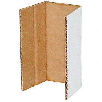 PACKAGING CORPORATION OF AMERICA Corrugated Shelf Bin Dvdr 2 White PK100, 1W863