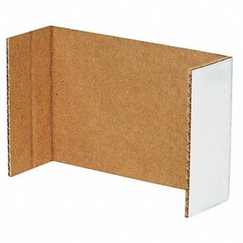 PACKAGING CORPORATION OF AMERICA Corrugated Shelf Bin Dvdr 6 in100 PK100, 1W864