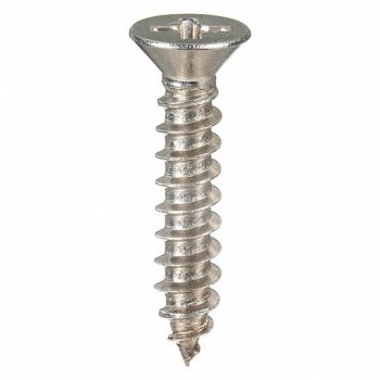 GRAINGER APPROVED ShtMtlScrw ScrwSz#6 18-8SS 1.25 L PK100, 1WA16