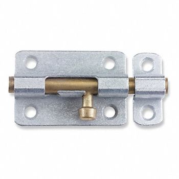 GRAINGER APPROVED Barrel Bolt Galvanized, 1WAC1