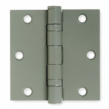 GRAINGER APPROVED Butt Hinge Full Mortise Ball Bearing PK2, 1WAV6